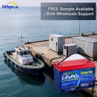 Batterie marine LiFePO4 à décharge profonde 24V 100AH Grade A, directement de l'usine, plus de 6000 cycles, CAN Bus BMS, connecteur Anderson, CE RoHS IP67, OEM ODM