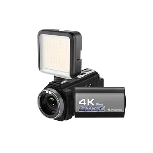 מקצועי WiFi 224KM 48MP 3.0 אינץ מגע מסך ראיית לילה Ir 16X דיגיטלי זום 4k וידאו מצלמה עם למלא אור