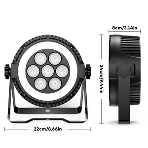 Dmx512 kiểm soát mệnh ánh sáng cho đám cưới Disco bar DJ 7 cái RGBW 4 trong 1 đèn <span class=keywords><strong>LED</strong></span> ma trận đen sân khấu mệnh đèn - Product Image 6