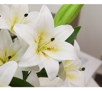 Echt Aussehende Künstliche Plastik-Lilien zu Einem Sehr Günstigen Preis Realistische Lilien für Hochzeiten