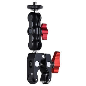 Mini stabilisateur de main universel en métal à double rotule, avec pince griffe de crabe et support à pince Pea Clip - Product Image 1