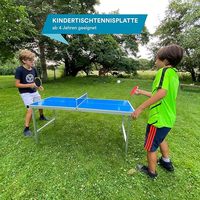 Table de ping-pong pliable pour enfants avec filet de raquettes de tennis de table et balles de ping-pong pour l'entraînement ou la maison
