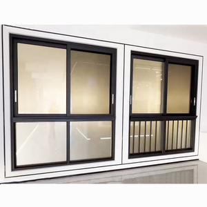 Fenêtres et portes coulissantes horizontales modernes, cadre en alliage d'aluminium, <span class=keywords><strong>double</strong></span> <span class=keywords><strong>vitrage</strong></span>, insonorisées, garantie 5 ans - Product Image 1