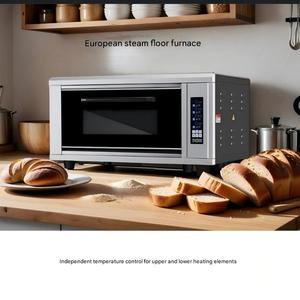 <span class=keywords><strong>Four</strong></span> à sole électrique professionnel pour boulangerie commerciale avec vapeur pour la cuisson du pain, des pizzas et des gâteaux de lune de fête - Product Image 6