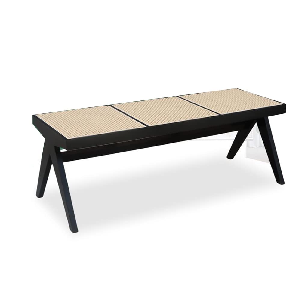 Solid Wood Bed End Bench Modern Design Storage Stool