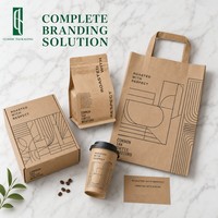 Sachet de café personnalisé en papier kraft écologique de 1 kg (1 lb) avec valve, biodégradable, à fond plat et scellé sur 8 côtés, Bolsas Para Café Papel
