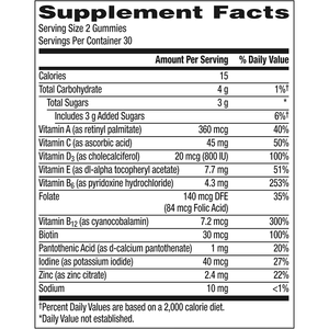 Gomitas Multivitamínicas Veganas de Marca Privada OEM con Sabor a Frutas Tropicales Naturales para Hombres, 60 Piezas/Botella, Energía, Inmunidad, Metabolismo - Product Image 2