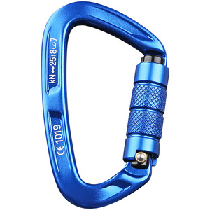 Al-Nasr D-Type Aluminum Carabiner 1019 Lock High Safety Outdoor Climbing Gear - Product Image 4