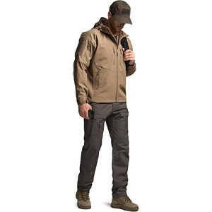 Custom <b>Men's</b> Tactical Softshell <b>Jacket</b> Fleece Lined Water Resistant Outdoor Hunting Hiking Coat - Product Image 3
