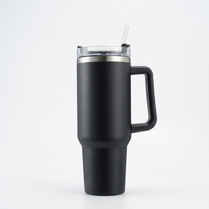 US Warehouse Wholesale <b>40oz</b> 18/8 Stainless Steel Double Wall Vacuum Insulated <b>Tumbler</b> <b>Handle</b> 12-24hr Thermal Performance - Product Image 1