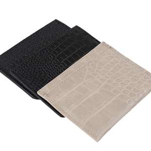 Porte-cartes de visite fin en cuir PU, petit portefeuille élégant pour homme, gravable au laser, épaisseur 35 mm, 10,5 x 8 cm - Product Image 3