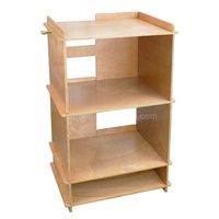 Nouveau produit : Étagère de rangement 4 niveaux pour tourne-disque et albums vinyles, support pour amplificateur et lecteur