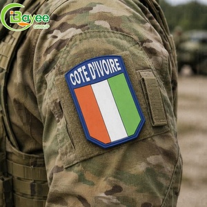 Patch en PVC souple personnalisé lavable et durable, badge DIY, patchs en silicone 3D à coudre pour vêtements, sacs, chaussures, chapeaux - Product Image 3