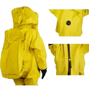 Factory Direct Manufacturer Full Sealed Yellow PVC Chemical Resistant Protective Uniform