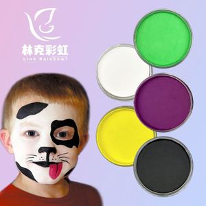 Pintura Facial Fluorescente a Base de Agua de 90g, Alta Calidad, Venta al Por Mayor, Maquillaje para Fiestas, Modelo Arcoíris, Lavable - Product Image 3