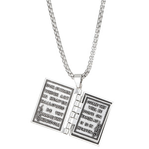 Nuovi arrivi <span class=keywords><strong>collana</strong></span> cristiana Flip <span class=keywords><strong>collana</strong></span> libro bibbia all'ingrosso <span class=keywords><strong>collana</strong></span> croce creativa gioielli regali per Christian - Product Image 6