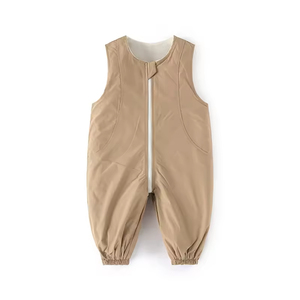 Pantalones de una Pieza sin Mangas para Niños y Niñas, Ropa de Bebé de Algodón para Primavera y Otoño, Pantalones Anti-Suciedad para Gatear - Product Image 2