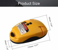 90 °   Niveau laser avec faisceau rouge pour l'intérieur |   90 °   Projection à angle droit, laser rouge vif, design compact et portable