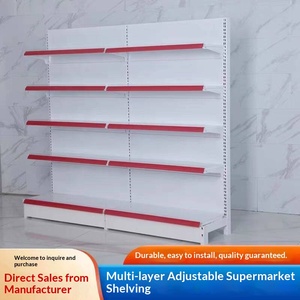 Supermarket Display Shelves Single-sided Double-sided Metal Heavy Duty Quick Installation for Convenience Stores <strong>Small</strong> <strong>Shops</strong> - Product Image 2