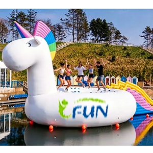 Flotadores Inflables de Vinilo/PVC con Forma de Unicornio Personalizados para Niños y Adultos, Balsa para <span class=keywords><strong>Piscina</strong></span>, Parque Acuático, Instalaciones de Entretenimiento - Product Image 1