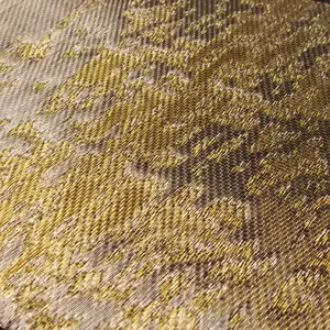 Màu vàng tuyệt đẹp phong cách tùy chỉnh dệt kính nhiều lớp lưới cho trang trí phân vùng cửa dây đồng Lưới