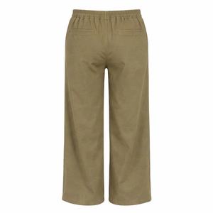 <span class=keywords><strong>Pantaloni</strong></span> <span class=keywords><strong>Larghi</strong></span> da Donna <span class=keywords><strong>in</strong></span> Puro <span class=keywords><strong>Lino</strong></span> Personalizzati con Elastico <span class=keywords><strong>in</strong></span> Vita e Coulisse - Comodi e Casual - Product Image 5