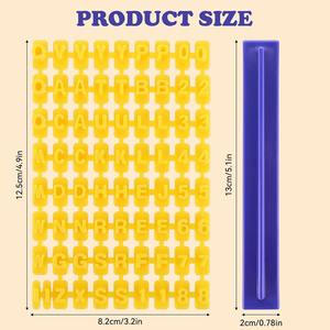 Sellos de <span class=keywords><strong>Letras</strong></span> de Arcilla, Sellos de Alfabeto para Cerámica, Sellos para Arcilla Polimérica, Herramientas, Mini Sellos de Alfabeto, Decoraciones, Herramienta para Manualidades - Product Image 2
