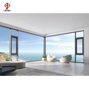 NFRC USA Standard fenêtres à battant à <span class=keywords><strong>double</strong></span> <span class=keywords><strong>vitrage</strong></span> balançoire moderne vente en gros insonorisé impact d'ouragan aluminium acier inoxydable - Product Image 1