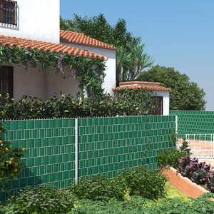 รั้วสวนพีวีซีสีเขียว Sunsbuild แผ่นบังตาพีวีซี ขนาด 19 ซม. x 35 ม. สำหรับรั้วตาข่ายแบบสองเส้น ใช้กับฉากกั้นความเป็นส่วนตัวกลางแจ้ง - Product Image 6