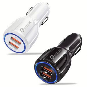 Cargador de Coche Doble USB con Carga Rápida QC3.0, Portátil, para Todos los Teléfonos Inteligentes, Venta al Por Mayor - Product Image 1