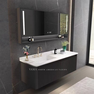 VAMA Meuble-lavabo de salle de bain mural au design moderne personnalisé pour hôtel et <span class=keywords><strong>appartement</strong></span> - Product Image 6