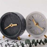 Moderne Wohnkultur Büro zu Hause Wohnzimmer Studie Tisch Highend Desktop-Uhr minimalist ischen Marmor Schreibtisch uhr
