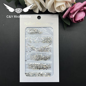 مجموعة أحجار الراين للأظافر CY مكونة من 60 لونًا للبيع بالجملة، يمكنك تركيبها بنفسك، أحجار ألماسية مسطحة الظهر لتزيين الأظافر، تصميمات غير قابلة للتثبيت بالحرارة، بكميات كبيرة - Product Image 6