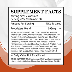 Private Label Slim Capsules With Proprietary <b>Blend</b> Supports Healthy Digestion and Natural Energy and Vitality Support Capsules - Product Image 2
