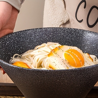 Bol à salade en céramique japonaise transfrontalier, Nouveau bol à ramen, Bol à nouilles instantanées pour la maison, Bol conique rétro, Bol à soupe, Personnalisable