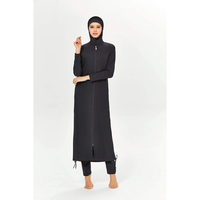 Maillot de bain burkini extra-long, 3 pièces, manches longues, couverture complète, pour femmes musulmanes, vêtements de plage