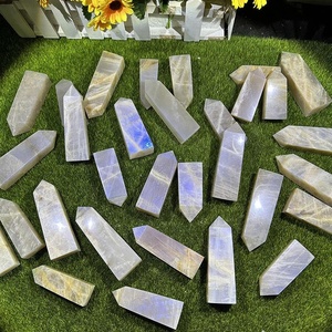 Torres de Piedra Lunar Azul al por Mayor, Piedras Curativas Pulimentadas, Varitas de Piedra Lunar en Venta - Product Image 3