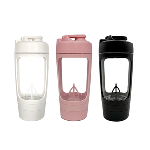 בקבוק שייקר חשמלי לחלבון 21oz, עשוי טריטן ללא BPA, אטום לדליפות עם נעילה, כוס ערבוב אוטומטית מגנטית, בלנדר לחדר כושר. - Product Image 5