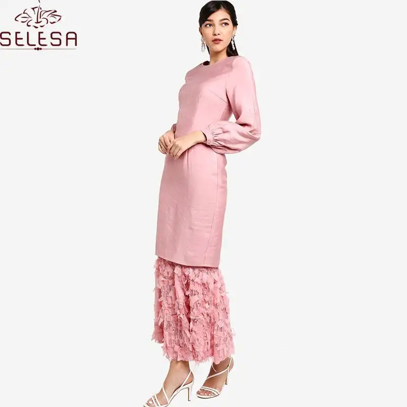 Nuevo tipo de ropa islámica, modelo Baju Seragam Rumah, Sakit de tela para vestido Maxi musulmán
