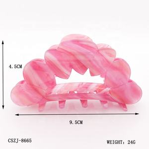 CANYUAN ربيع جديد نمط الكورية مشرق اللون زهرة الجوف مشابك الشعر مخصصة عالية الجودة مشبك شعر مخالب للبنات - Product Image 4