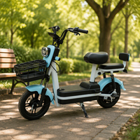 Nouvelle Arrivée Vélo Électrique Adulte 48V 350W Scooter Urbain Électrique Économique avec Batterie Plomb-Acide Type Intelligent Électronique