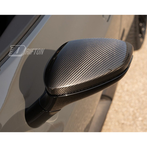 ฝาครอบกระจกมองข้างคาร์บอนไฟเบอร์แบบแห้ง NOV Style สำหรับ Ferrari 296 GTB & GTS ปี 2021-2025 - Product Image 3