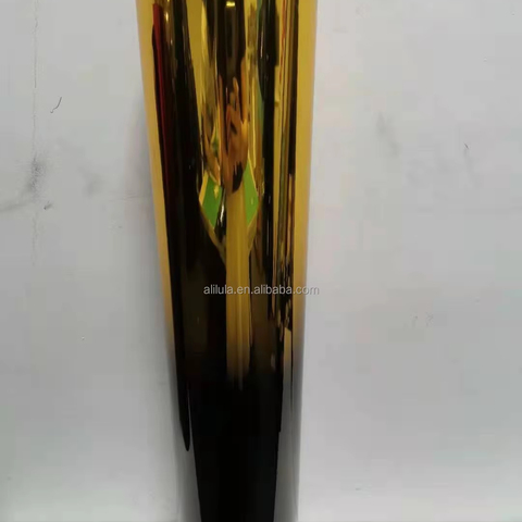 Golden-black Windshield Film Two Colors Gradient Window Tint Two Tone Film Solar Control Reflective Window Film for Car Tint