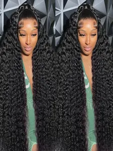 Paquets de cheveux humains birmans bruts à vague profonde 12A couleur naturelle trame de cheveux humains birmans pour les femmes noires Extensions de cheveux