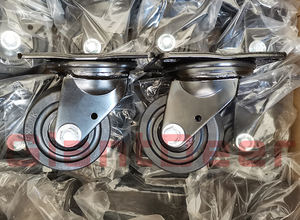 लोड हो रहा है क्षमता 200kg 250kg भारी शुल्क 2 ''2.5'' 3 "कुंडा कम प्रोफ़ाइल पीए नायलॉन ढलाईकार पहिया - Product Image 4