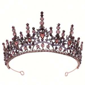 Ford <span class=keywords><strong>Victoria</strong></span> regina corona ghirlande tiare impianto dentale amplificatore da pavimento ventaglio corona nuziale fiore Aung Miss Europe Pageant - Product Image 5