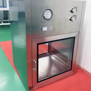 HIgh Quality 99.99% Cleanroom Clean Room Pass Box Transfer Dynamic Uv Pass Box For Laboratory Hospital