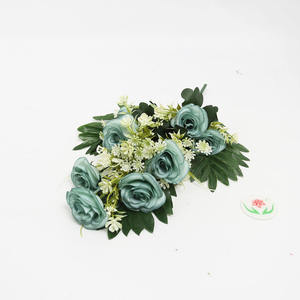 <span class=keywords><strong>Flores</strong></span> funerarias al por mayor de fábrica, <span class=keywords><strong>flores</strong></span> artificiales de semi-arbusto, adecuadas para decoración de lápidas de cementerio, Memorial - Product Image 2