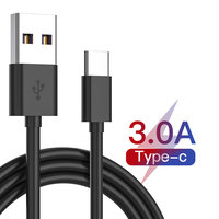Kabel Usb Tipe C Android 1M 2M 3M, Kabel Data Ponsel Pengisian Daya Cepat Usb PVC