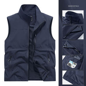 Chaleco de bajo precio para <span class=keywords><strong>hombre</strong></span>, venta al por mayor, publicidad barata, regalos de negocios, trabajo voluntario para hombres, sin mangas, uniforme para exteriores, chaleco de seguridad - Product Image 2